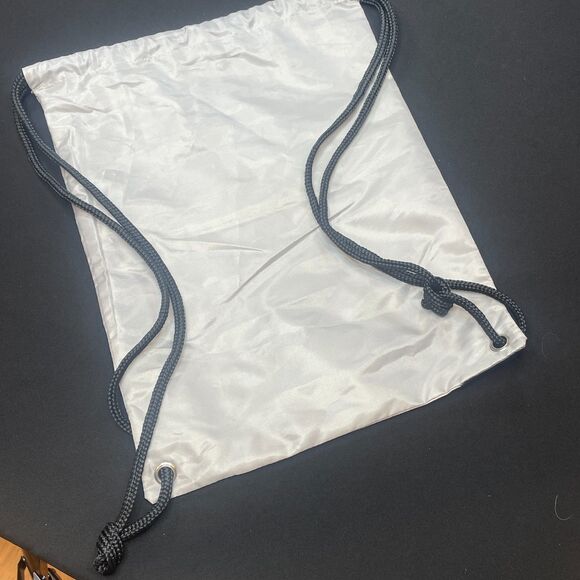 ~ HUNTER Backpack Lightweight Strong Nylon Drawstring Cinch Adjustable Gray Blk - Picture 13 of 15